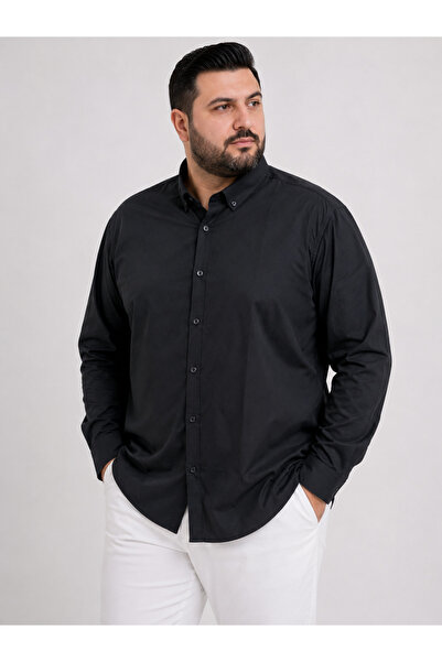 ANNEX Large Size Cotton Long Sleeve Men's Shirt
