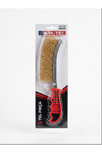 OEM Bay-Tec Tel Fırça 25 cm Çelik Telli Pas Boya Kir Temizleme Fırçası Metal ...