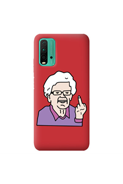 Other Xiaomi Poco M3 Crazy Granny Red Colored Silicone TPU Θήκη