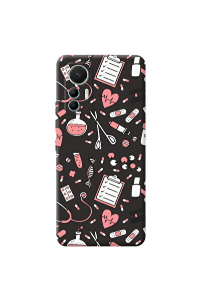 Other Xiaomi Mi 12 Lite Laboratory Black Colored Silicone TPU Θήκη