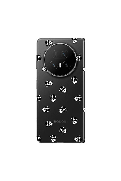 Other Honor Magic V5 Small Pandas Transparent Silicone TPU Θήκη