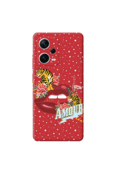 Other Xiaomi Poco X5 Amour Red Colored Silicone TPU Θήκη