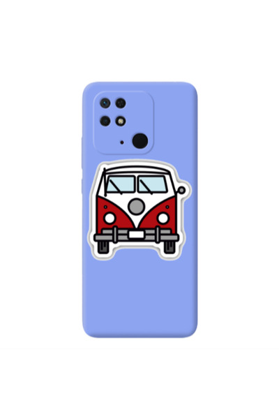 Other Xiaomi Redmi 10C Minibus Light Purple Colored Silicone TPU Θήκη