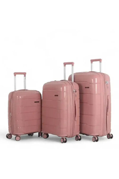 PP 3-piece travel bag set made of shatter-resistant polypropylene
