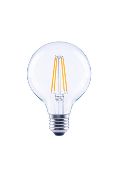 OEM Bec LED variabil Flair E27 7W 806 lumeni, glob clar G80, lumină caldă
