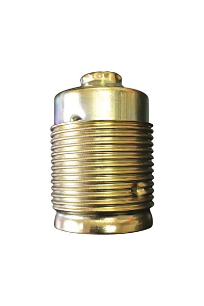 OEM Dulie metalică Electroplast E27 alămită, cu filet exterior complet