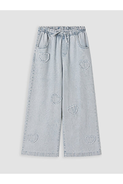 LC Waikiki I Wide Leg Embroidered Girls' Jean Pants from Freezen Store