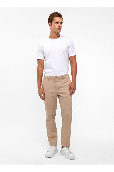 SÜVARİ Bej Erkek Regular Fit Armürlü Pantolon PN2020500673