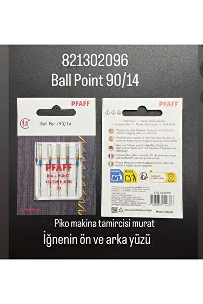 Pfaff 821302096 JARSE İĞNESİ 14 NO. (1 PAKET=5 ADET) 2 PAKETTİR.