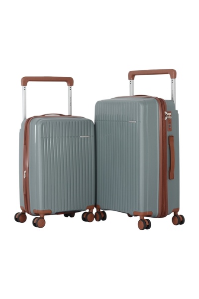 AVIATOR Brand 2-Piece Travel Luggage Set - 24 + 20 Inch - Durable Polypropyle...