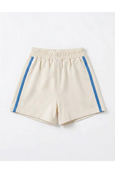 mirkidsclub Unisex Children's Double Striped Sports Combed Cotton Shorts with...