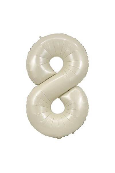 OEM Balon din folie număr, 102cm, Crem