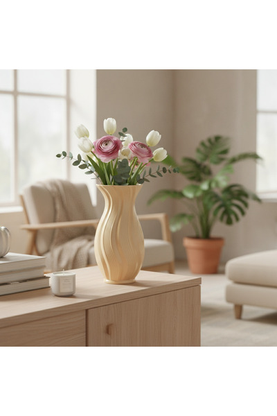 OEM Vază Ceramică Piersică 23 cm