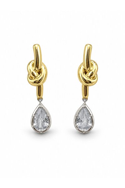 Venus Design Steel Marquise Stone Earrings