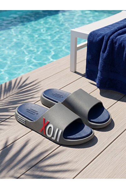 Khayrat Slipper Unisex Waterproof EVA Open Toe Slide Sandals, Striped Anti-Sk...