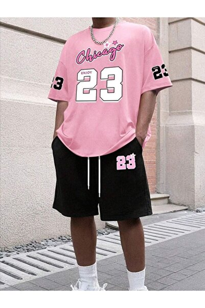 Joetsu Unisex Oversize Σετ με Σορτς και Κοντομάνικο T-shirt, Άνετη Εφαρμογή, ...