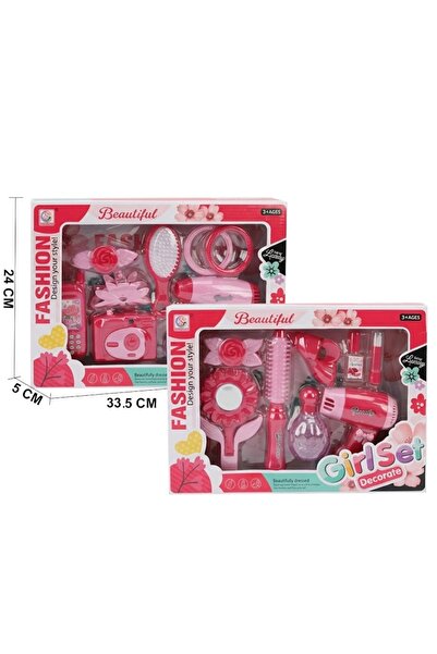iTajir Girls' Hair Styling & Beauty Accessories Set Toy with Hair Dryer and D...