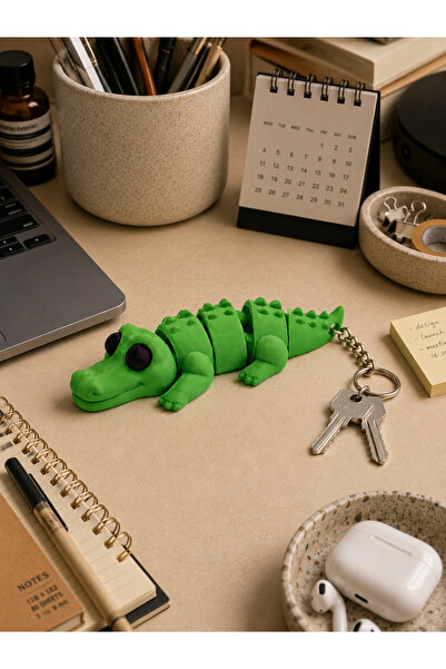 ARPAT NEXT Movable Bag Charm and Keychain. Crocodile