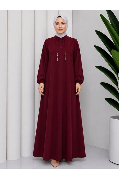 SudeHlt.co Hakim Collar Hijab Dress