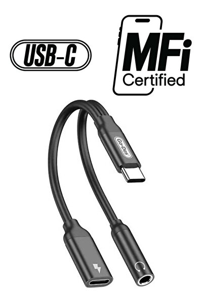 Go-Des GD-UC317 Type-C to 3.5mm Aux Headphone and Charge Converter Audio Adapter