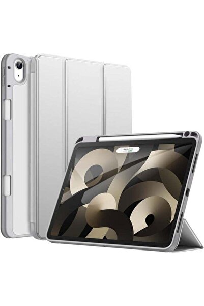ELTRAZONE iPad Air 13" (M2) 2024 Silver Trifold Smart Cover – Auto Wake, Penc...