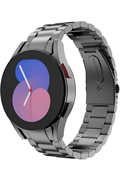 ELTRAZONE Gray Stainless Steel Metal Band for Samsung Galaxy Watch - No Gap D...