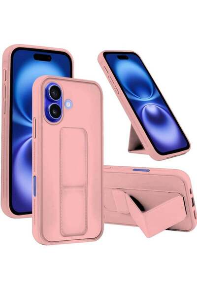 ELTRAZONE iPhone 16 Plus Pink Magnetic Kickstand Case with Premium Silicone H...