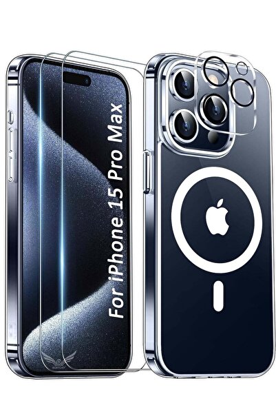 ELTRAZONE [5-in-1] iPhone 15 Pro Max Magnetic Case – 2 Screen & 2 Camera Lens...