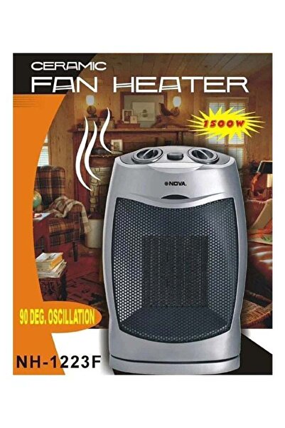 Nova Ceramic Fan Heater 1500W NH-1223F with PTC Heating, Oscillation & Overhe...