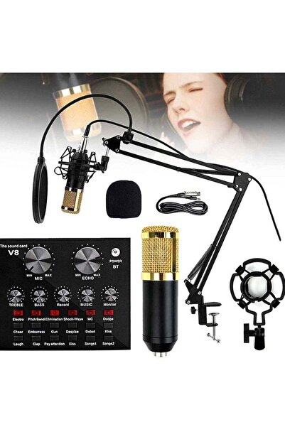 ELTRAZONE Microphone, Live Sound Card & BM800 Suspension Microphone Kit