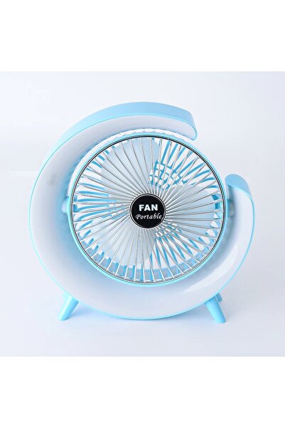 Primo Plus S14 Colorful Desktop Fan - Portable USB Rechargeable Table Fan wit...
