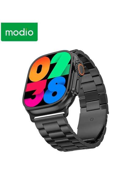 Modio Ultra 2 2.3 Inch Full Screen AMOLED Display Smart Watch With 4 Pair Str...