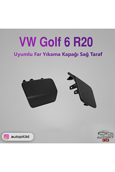 AutoPit 3D Volkswagen Golf 6 R / R20 (2009-2013) Uyumlu Ön Tampon Far Yıkama ...