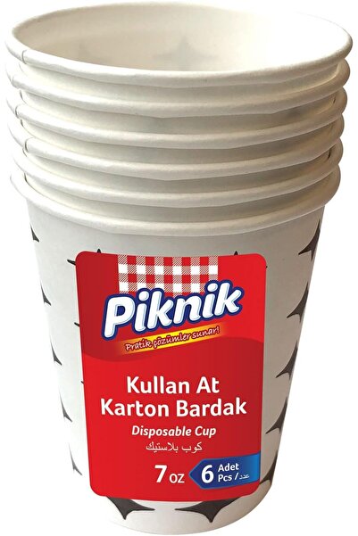 Yıldızan Sna Shop Picnic Disposable Paper Cups 7 oz 6-Pack 1483 1306977