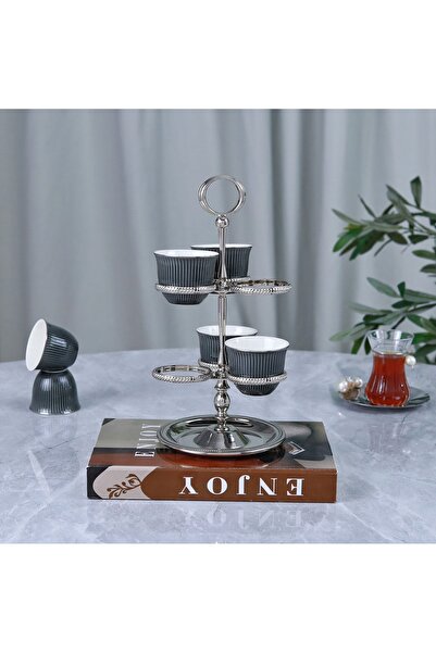 Al Hadaya Mall Chail Stainless Steel Nickel Cups with Elegant Design - Silver...