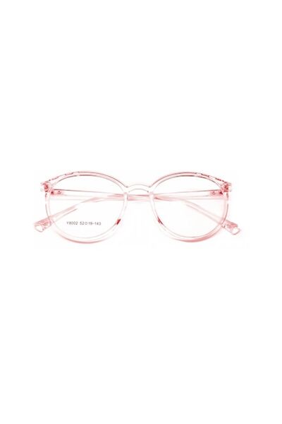 Polaried Transparent pink eyeglasses frame Model Y8002