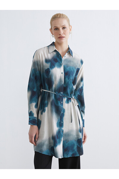 LC Waikiki Patterned Belted Women's Shirt Tunic