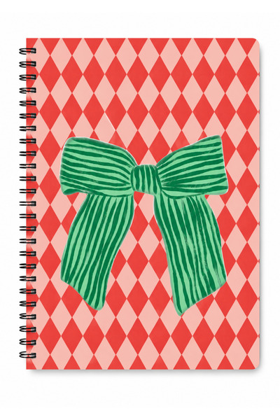 Panda A5 spiral notebook - santa claus design christmas notepad | aesthetic j...