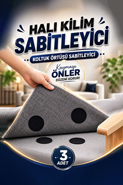 KCA HOME Kaydırmaz Halı Kilim Cırt Bant Seti, Halı Köşe Sabitleme Pedi, Mobil...