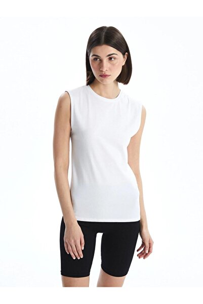 LC Waikiki Lcw Dream White Crew Neck Women's Tank Top