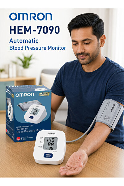 Omron HEM-7090 Automatic Digital Upper Arm Blood Pressure Monitor with Intell...