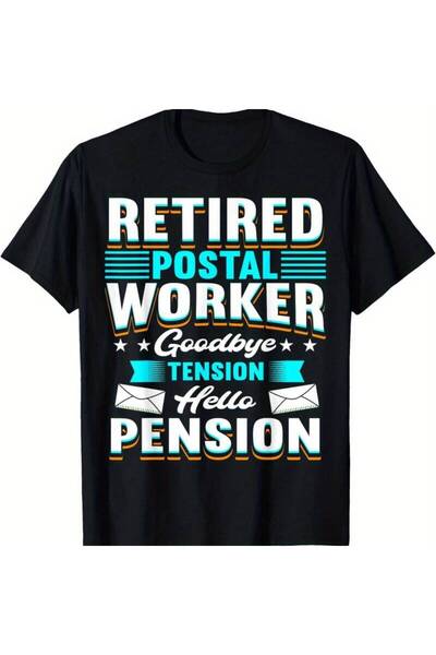 BASEPULSE Retired Postal Worker Mailman Retirement T-Shirt 180g