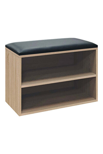 Adore Dulap pantofi cu bancheta Kiana, 60x32x44 cm - Natur