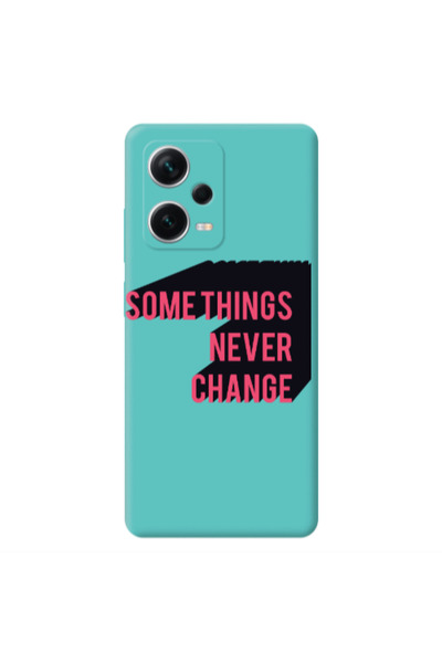 Other Xiaomi Poco X5 Somethings Never Change Turquoise Colored Silicone TPU Θήκη