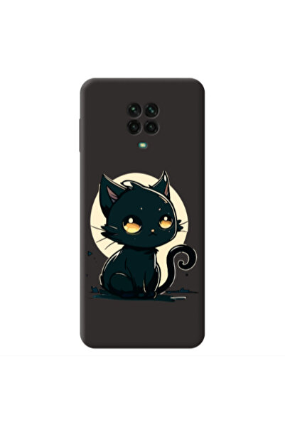 Other Xiaomi Redmi Note 9 Pro Black Cat Black Colored Silicone TPU Θήκη