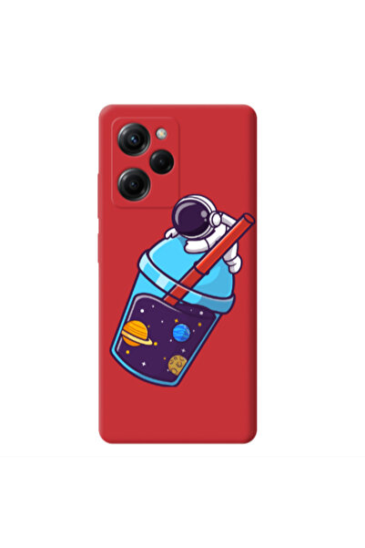 Other Xiaomi Poco X5 Pro Longing in space Red Colored Silicone TPU Θήκη