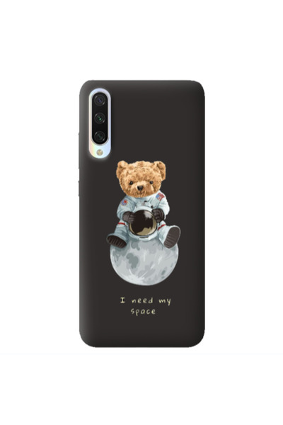 Other Xiaomi Mi 9 Lite Bear in space Black Colored Silicone TPU Θήκη
