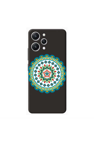 Other Xiaomi Redmi 12 Mandala D11 Black Colored Silicone TPU Θήκη