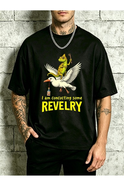 212Wear Casual, Men'S T-Shirt, I Am Concocting Some Revelry with Lizard And D...