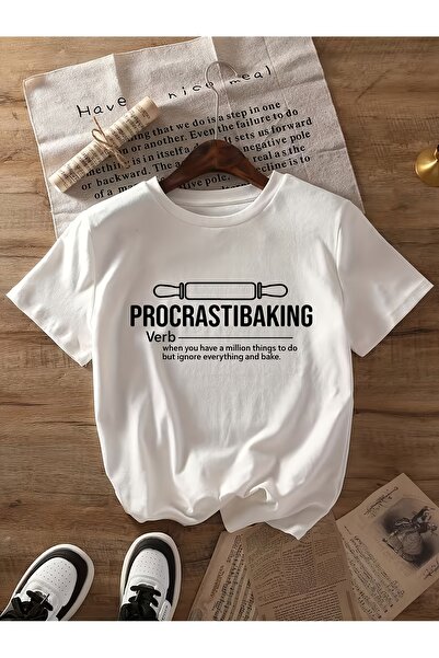 212Wear Casual Short-Sleeve Round-Neck T-Shirt Featuring a Cooking Graphic Pr...